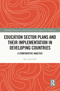 Education Sector Plans and their Implementation in Developing Countries_cover