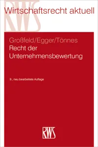 Recht der Unternehmensbewertung_cover