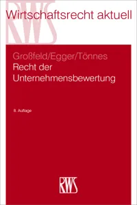 Recht der Unternehmensbewertung_cover