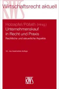 Unternehmenskauf in Recht und Praxis_cover