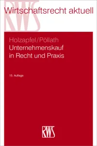 Unternehmenskauf in Recht und Praxis_cover