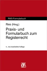 Praxis- und Formularbuch zum Registerrecht_cover