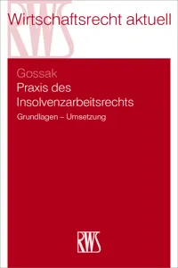 Praxis des Insolvenzarbeitsrechts_cover