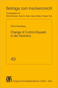 Change of Control-Klauseln in der Insolvenz_cover