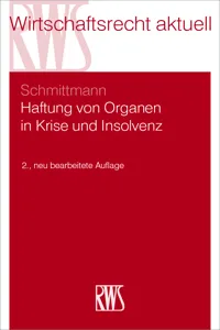 Haftung von Organen in Krise und Insolvenz_cover