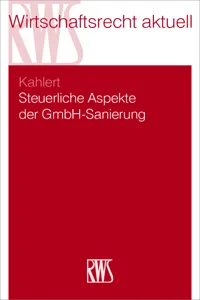 Steuerliche Aspekte der GmbH-Sanierung_cover