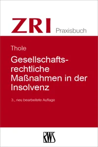 Gesellschaftsrechtliche Maßnahmen in der Insolvenz_cover