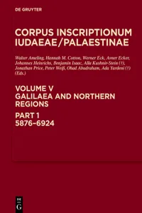 Galilaea and Northern Regions: 5876-6924_cover