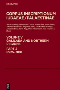 Galilaea and Northern Regions: 6925-7818_cover