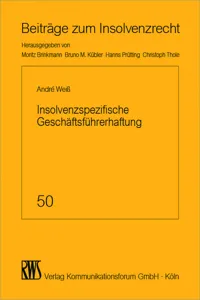 Insolvenzspezifische Geschäftsführerhaftung_cover