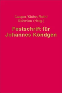 Festschrift für Johannes Köndgen_cover