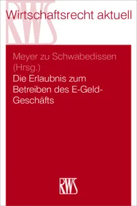 Die Erlaubnis zum Betreiben des E-Geld-Geschäfts_cover