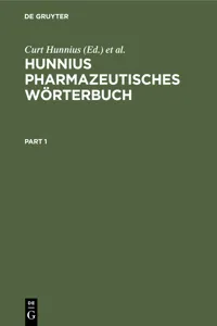 Hunnius Pharmazeutisches Wörterbuch_cover