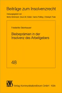 Bleibeprämien in der Insolvenz des Arbeitgebers_cover