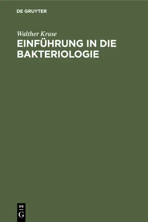 Einführung in die Bakteriologie