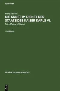 Die Kunst im Dienst der Staatsidee Kaiser Karls VI._cover