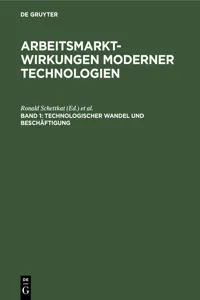 Technologischer Wandel und Beschäftigung_cover