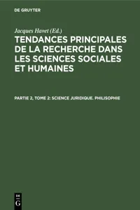 Science juridique. Philisophie_cover