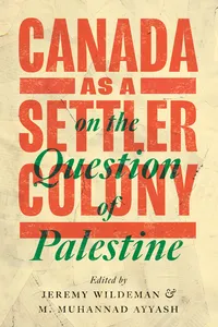 Canada as a Settler Colony on the Question of Palestine_cover