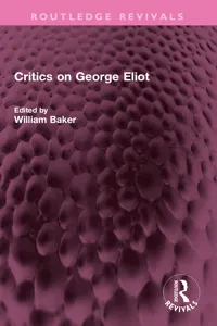 Critics on George Eliot_cover