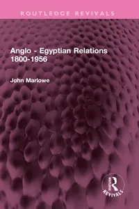 Anglo - Egyptian Relations 1800-1956_cover