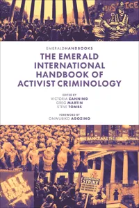 The Emerald International Handbook of Activist Criminology_cover