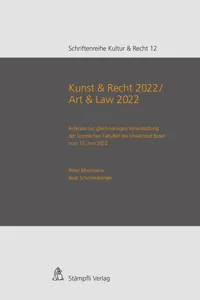 Kunst & Recht 2022 / Art & Law 2022_cover
