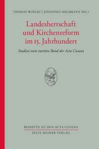 Landesherrschaft und Kirchenreform im 15. Jahrhundert_cover