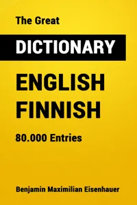 The Great Dictionary English - Finnish_cover