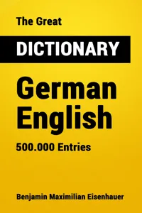 The Great Dictionary German - English_cover