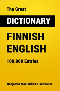 The Great Dictionary Finnish - English_cover