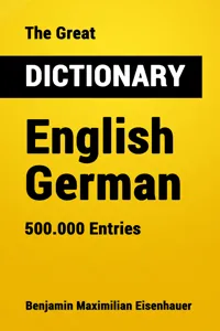 The Great Dictionary English - German_cover