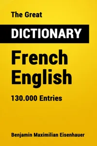 The Great Dictionary French - English_cover