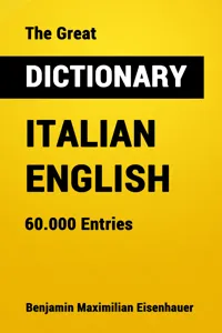 The Great Dictionary Italian - English_cover