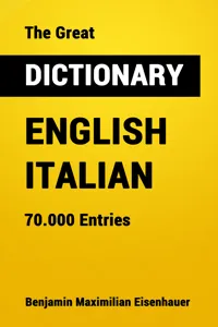 The Great Dictionary English - Italian_cover