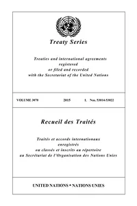 Treaty Series 3070 / Recueil des Traités 3070_cover