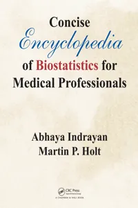 Concise Encyclopedia of Biostatistics for Medical Professionals_cover