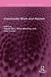 Community Work and Racism_cover