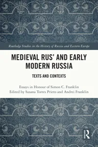 Medieval Rus' and Early Modern Russia_cover