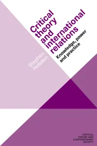 Critical theory and international relations_cover