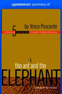 Summary of The Ant and the Elephant by Vince Poscente_cover