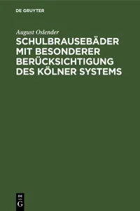 Schulbrausebäder mit besonderer Berücksichtigung des Kölner Systems_cover