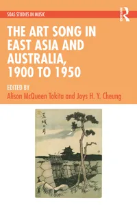 The Art Song in East Asia and Australia, 1900 to 1950_cover