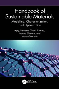 Handbook of Sustainable Materials: Modelling, Characterization, and Optimization_cover