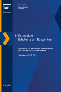 8. Kolloquium Erhaltung von Bauwerken_cover