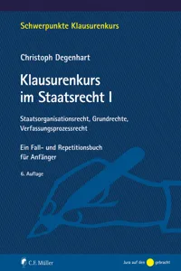 Klausurenkurs im Staatsrecht I_cover