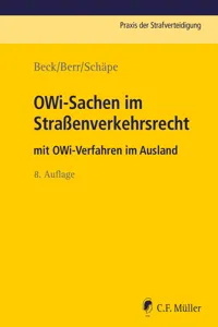 OWi-Sachen im Straßenverkehrsrecht_cover