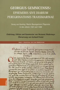 Georgius Gemnicensis: Ephemeris sive Diarium peregrinationis transmarinae_cover