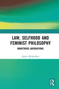Law, Selfhood and Feminist Philosophy_cover