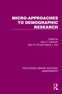 Micro-Approaches to Demographic Research_cover